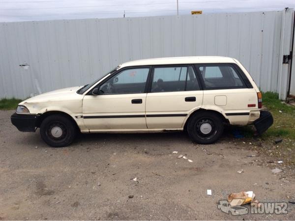 row52 1989 toyota corolla wagon at pick n pull redding jt2ae92w7k3262328 row52 1989 toyota corolla wagon at